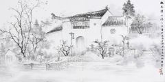 周逢俊作品桃花潭古渡