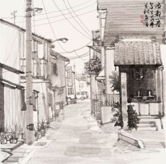 周逢俊作品日本京都小巷
