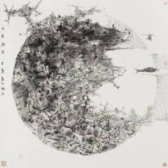 熊红钢作品又见涧鱼