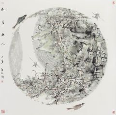 熊红钢作品水月渔人