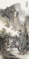 周扬波作品小院春意浓