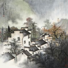 周扬波作品家山秋色
