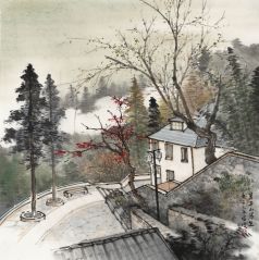 周扬波作品莫干山小景