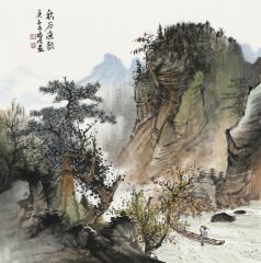 周扬波作品秋谷渔歌