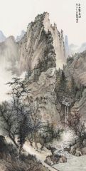 周扬波作品秋山流泉