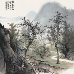 周扬波作品溪鸣径幽