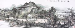 熊红钢作品湖畔松云