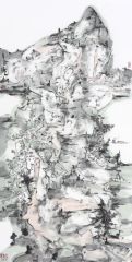 熊红钢作品山林渔人